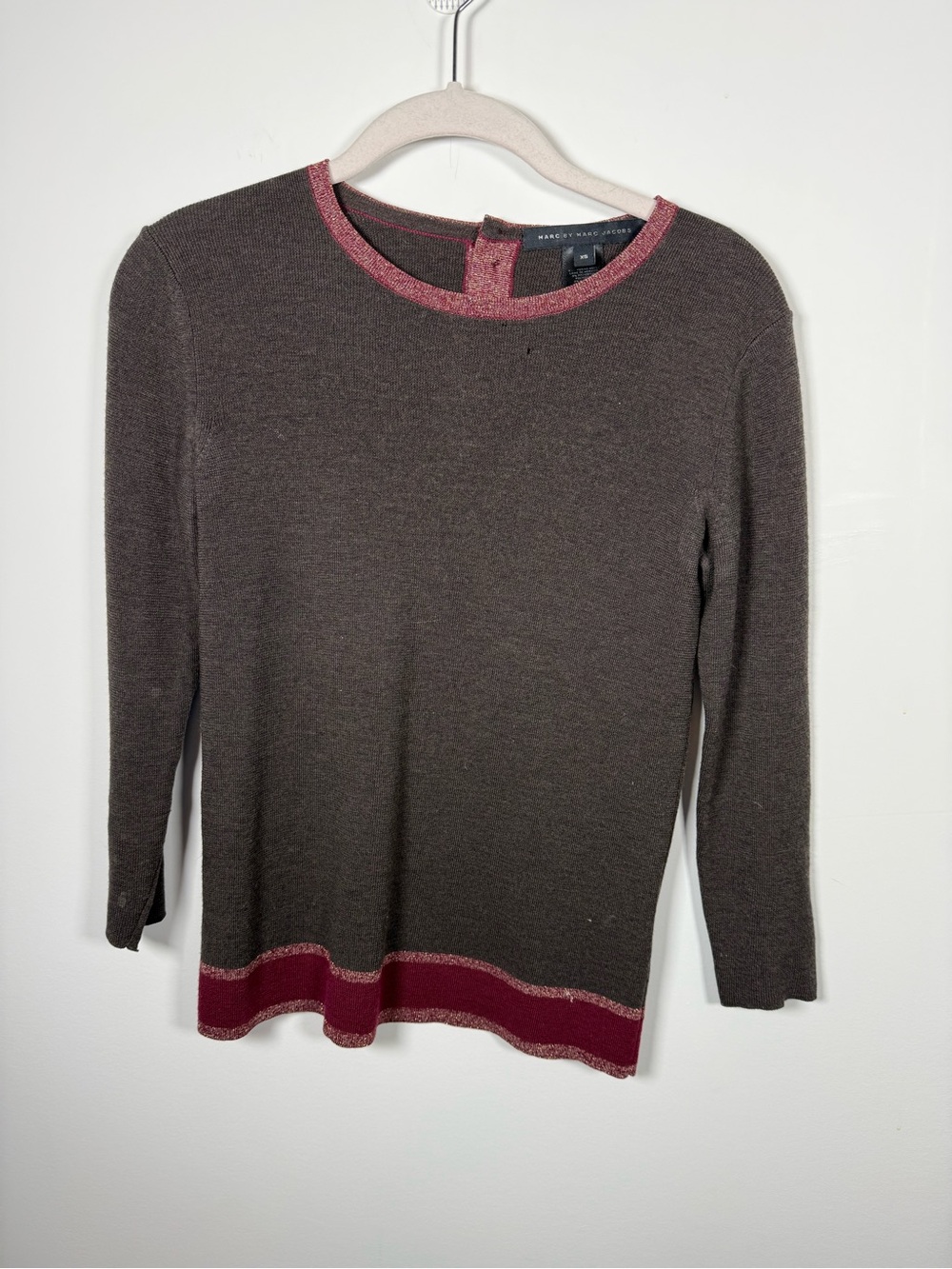 💙MARC BY MARC JACOBS | Brown Merino Wool Sweater As Is Size XS